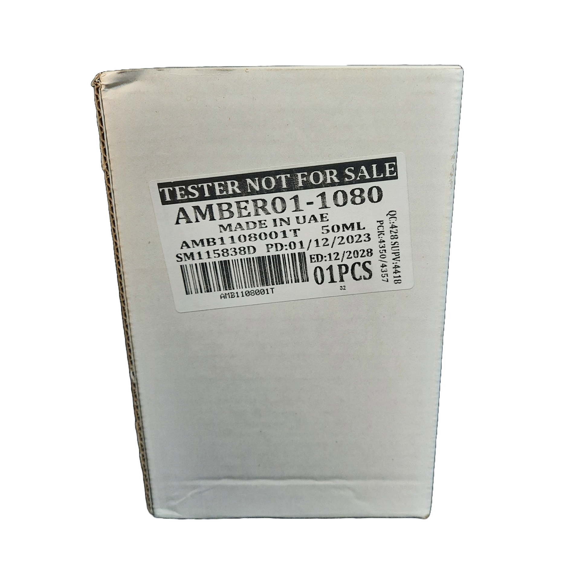 SWISS ARABIAN AMBER 01 - 50ML - TEST PACKAGING