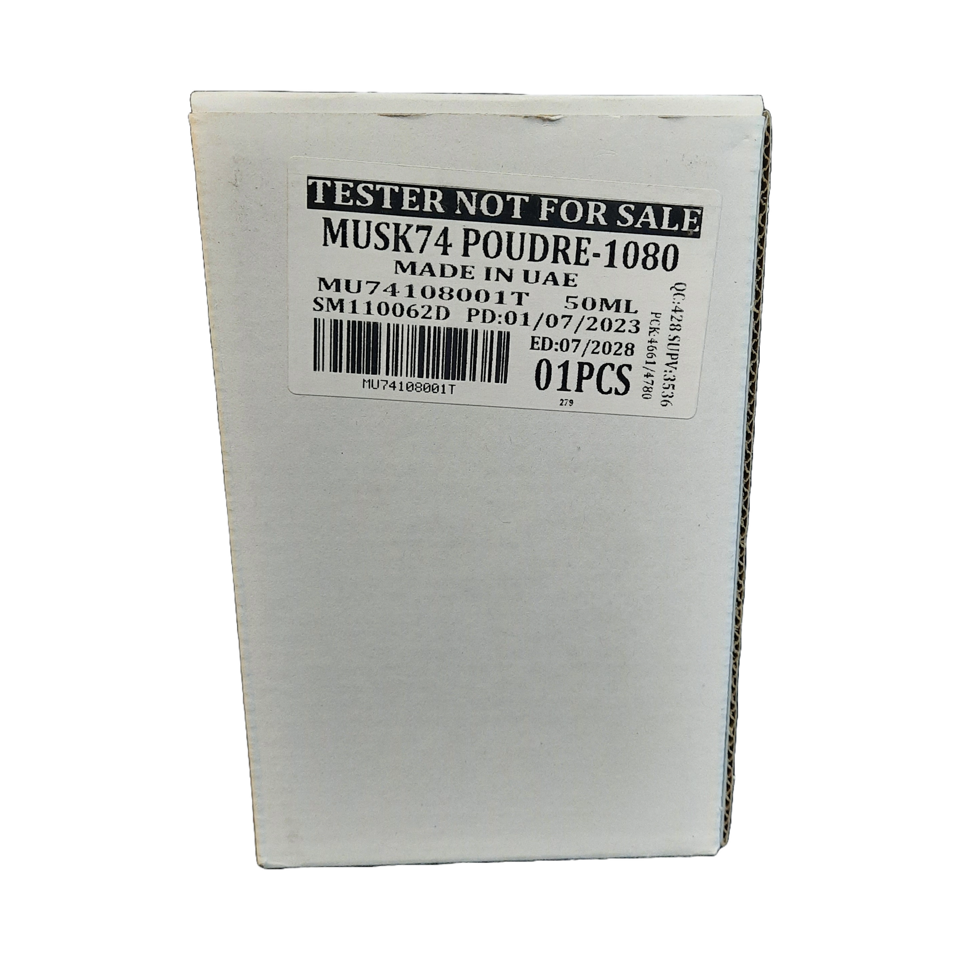 MUSK 74 POUDRÉ - TEST VERPACKUNG