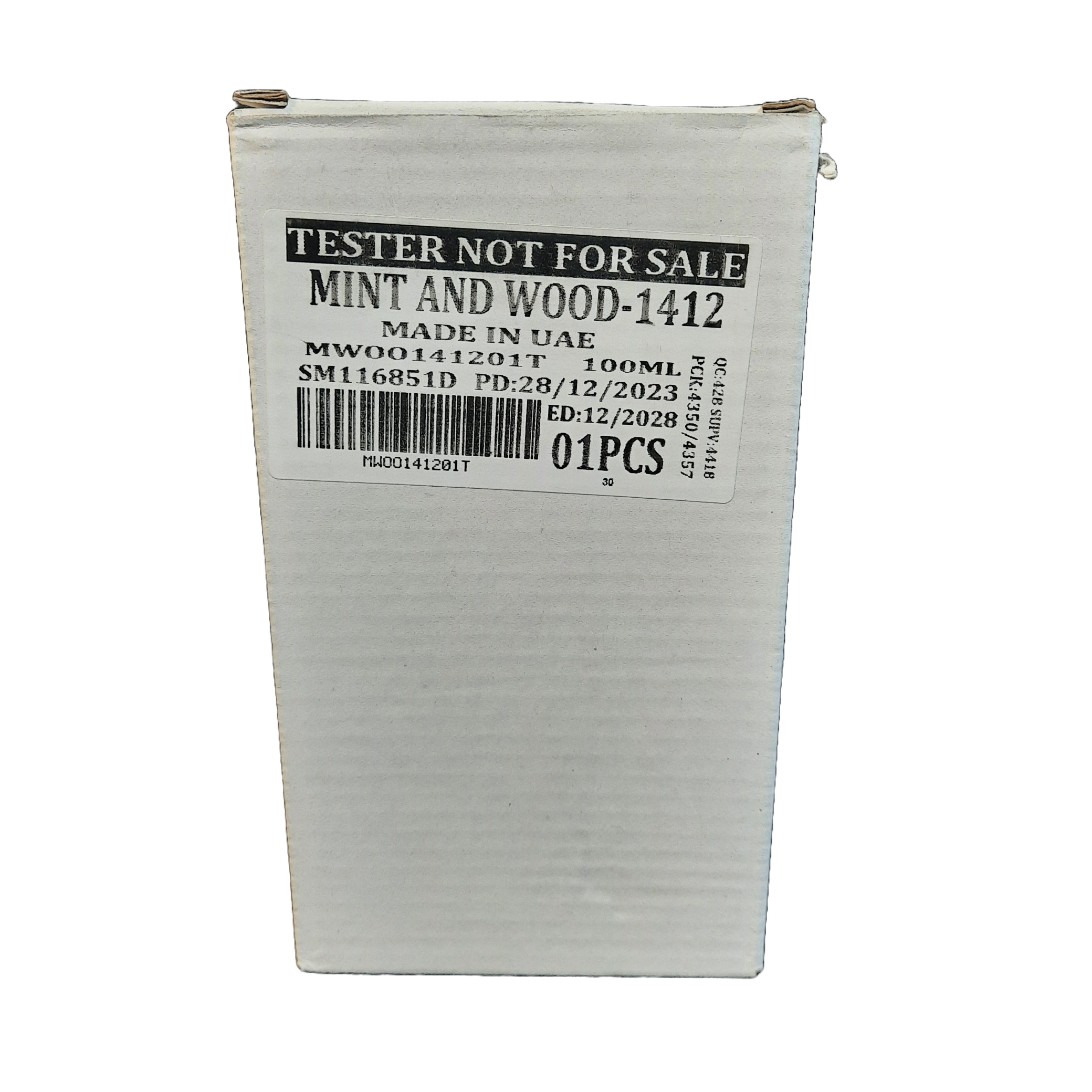 SWISS ARABIAN MINT AND WOOD 100ML - TEST PACKAGING
