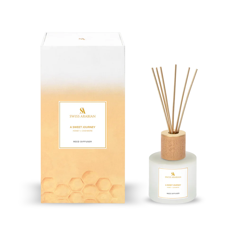 SWISS ARABIAN A SWEET JOURNEY HONEY + CASHMERE - REED DIFFUSER - 200ML