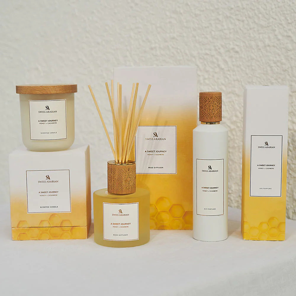 SWISS ARABIAN A SWEET JOURNEY HONEY + CASHMERE - REED DIFFUSER - 200ML