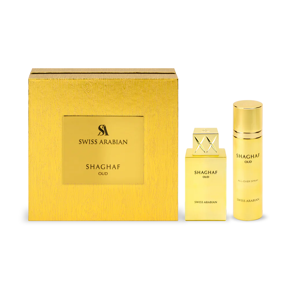 SWISS ARABIAN SHAGHAF OUD EAU DE PARFUM + BODY SPRAY GIFT SET