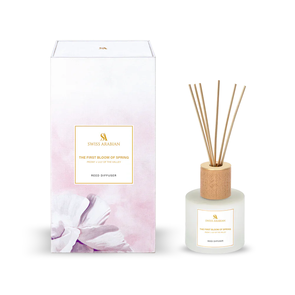 SWISS ARABIAN THE FIRST BLOOM OF SPRING Peony + Lily of the Valley - Reed Diffuser - 200ml
