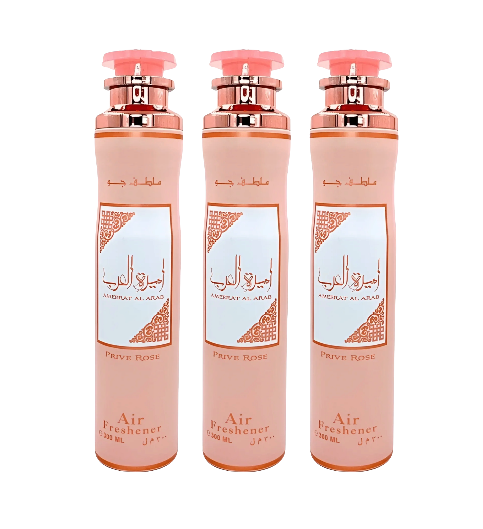 LATTAFA AMEERAT AL ARAB PRIVE ROSE AIR FRESHENER 300ML 3-PACK