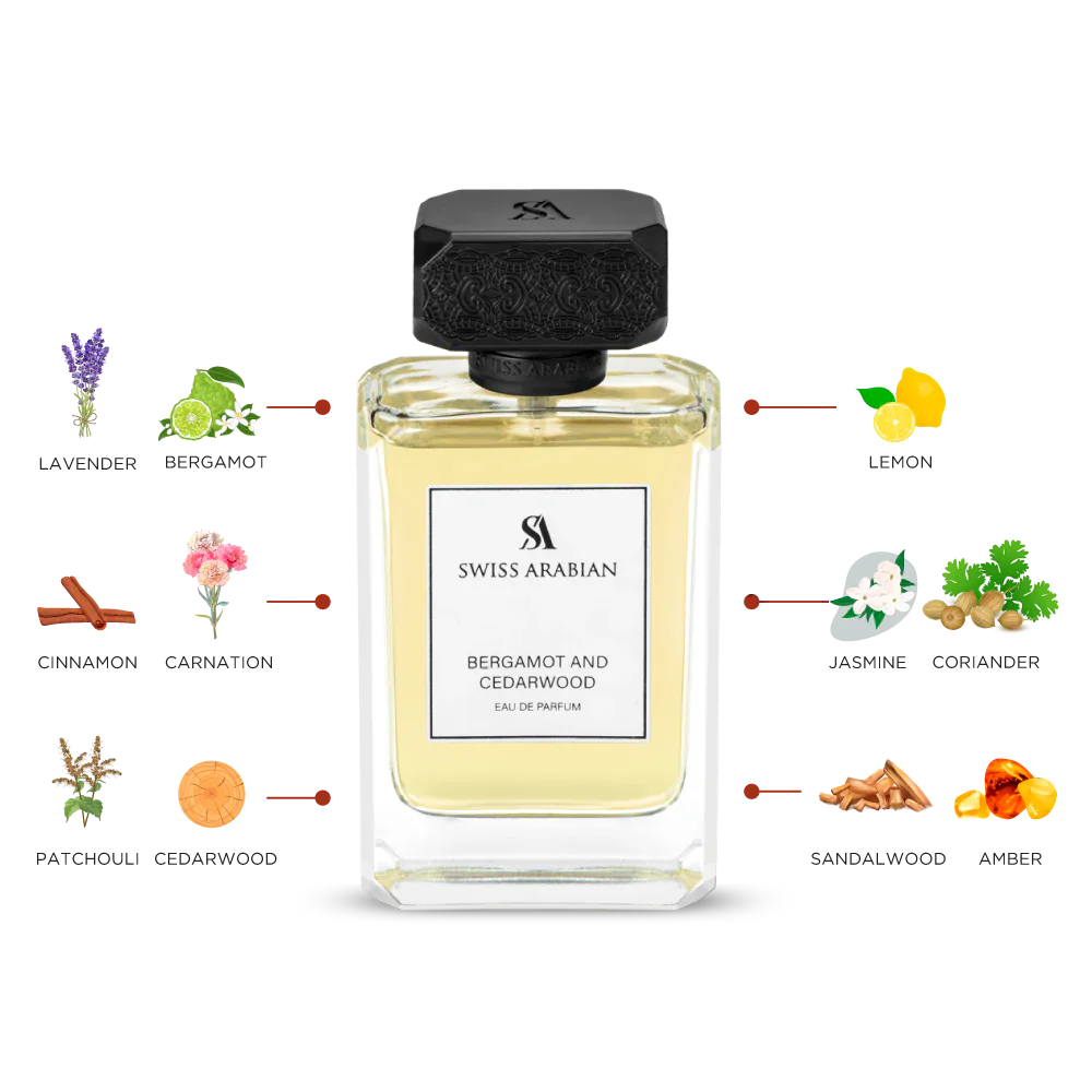 SWISS ARABIAN BERGAMOT AND CEDARWOOD 100ML