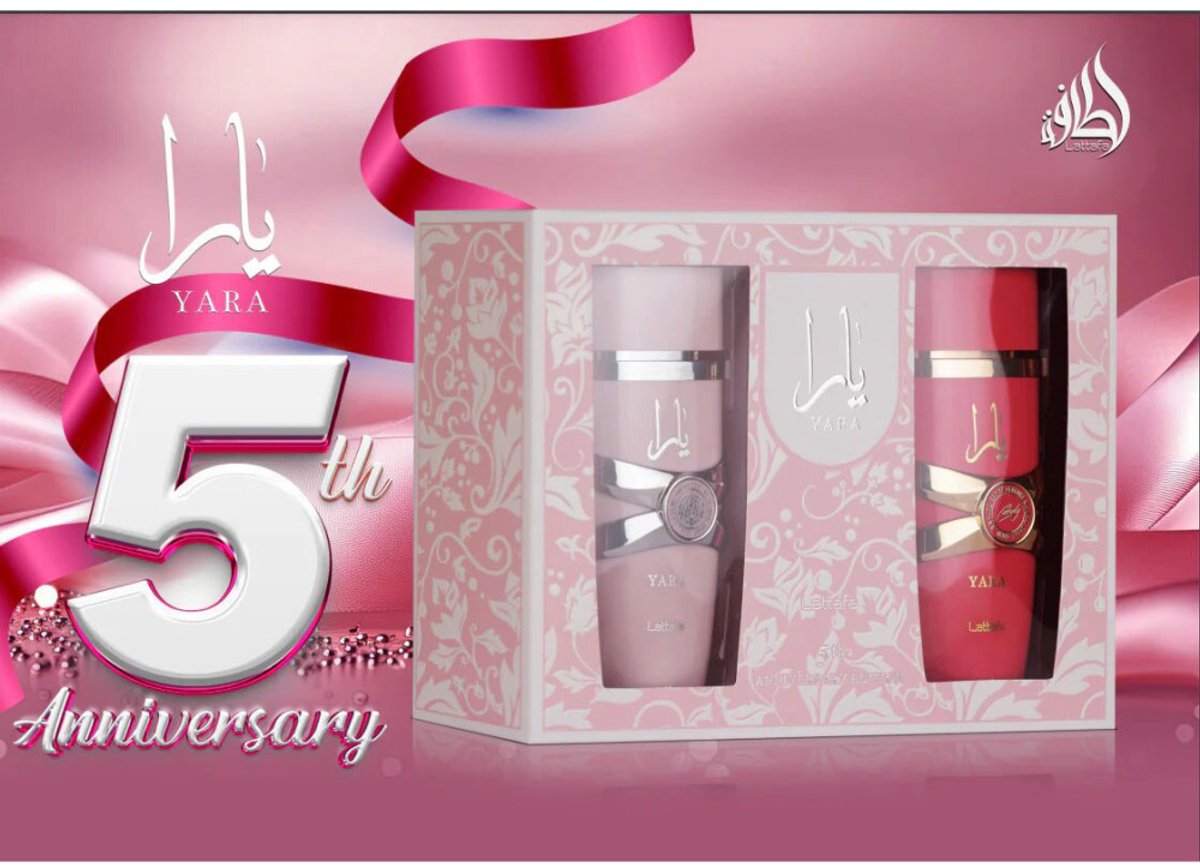 LATTAFFA GIFT SET YARA 5TH ANNIVERSARY